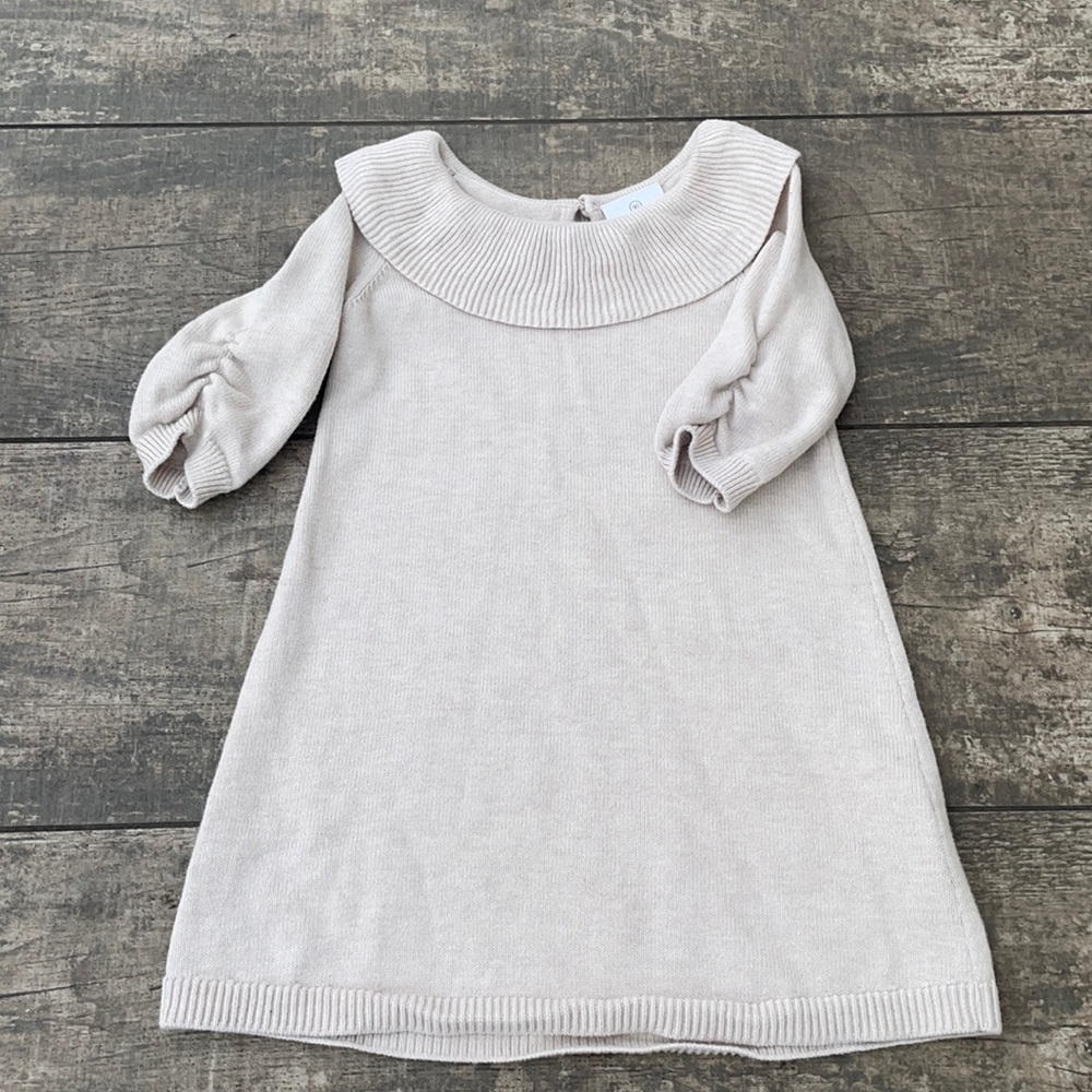 Hanna Andersson cream knitted sweater